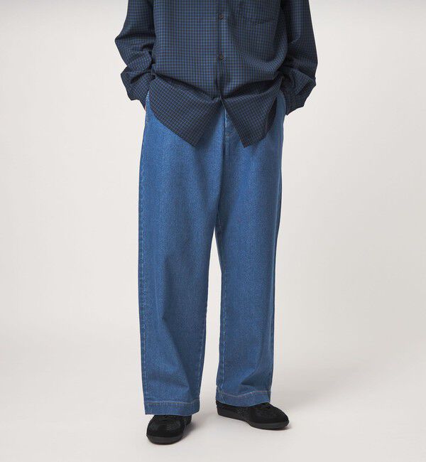 UNITED ARROWS green label relaxing「【別注/WEB限定】＜3/2 WORKS＞GLR ワイド デニム パンツ」|デニム|