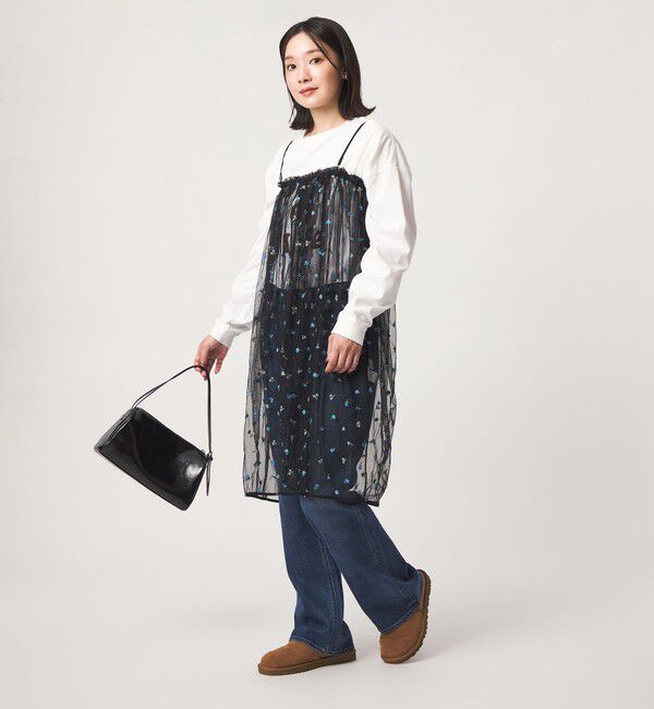 UNITED ARROWS green label relaxing「【WEB限定】＜at ease＞チュール シシュウ 2WAY スカート ワンピース」|その他|