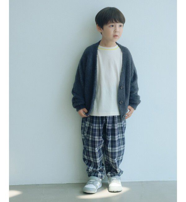 UNITED ARROWS green label relaxing「【スタメンシリーズ】シャギーニット カーディガン / キッズ 100cm-160cm」|カーディガン|
