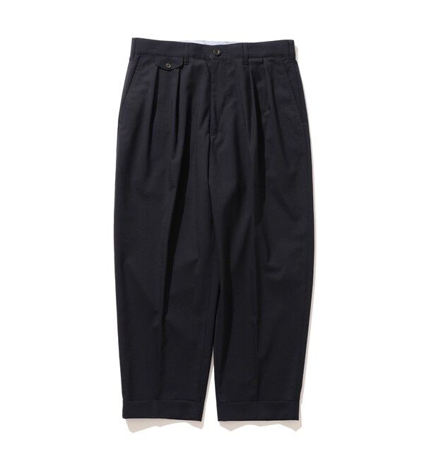 BEAMS PLUS「2 Pleats Wool Tropical」|チノ|DARK_NAVY