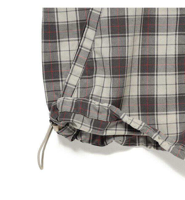 BEAMS「BEAMS｜Check Zip Up Shirt｜メンズ ジップアップシャツ ブルゾン｜ワークテイスト｜シワになりにくい 速乾」|シャツ・ブラウス|