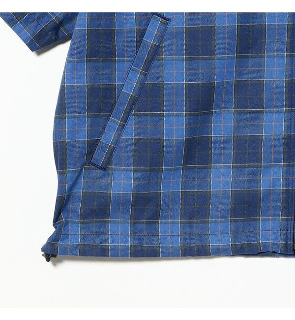 BEAMS「BEAMS｜Check Zip Up Shirt｜メンズ ジップアップシャツ ブルゾン｜ワークテイスト｜シワになりにくい 速乾」|シャツ・ブラウス|