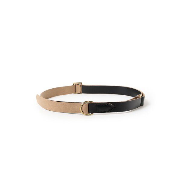 BEAMS PLUS「Leather Double Ring Belt」|ベルト|