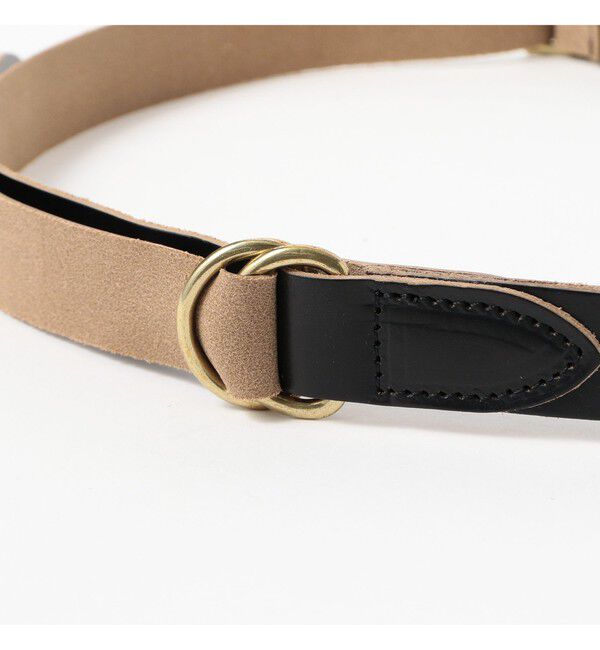 BEAMS PLUS「Leather Double Ring Belt」|ベルト|