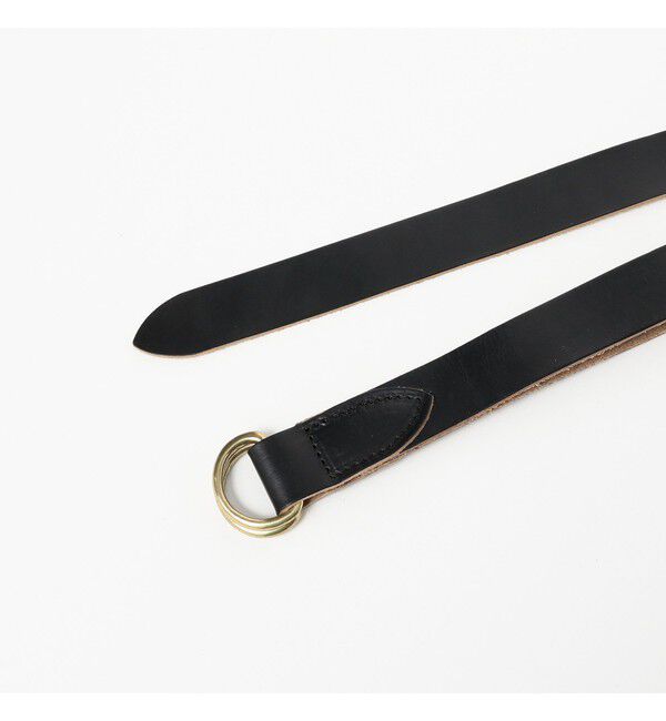 BEAMS PLUS「Leather Double Ring Belt」|ベルト|