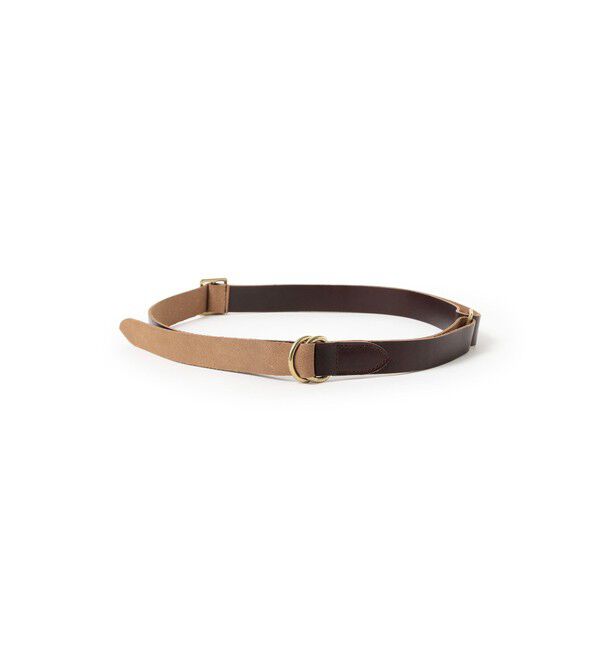 BEAMS PLUS「Leather Double Ring Belt」|ベルト|