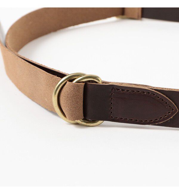 BEAMS PLUS「Leather Double Ring Belt」|ベルト|