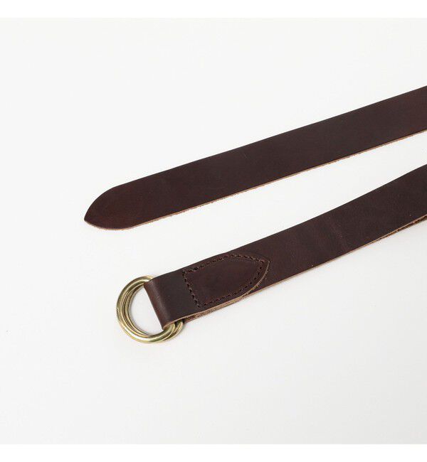 BEAMS PLUS「Leather Double Ring Belt」|ベルト|