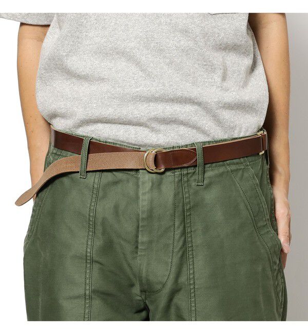 BEAMS PLUS「Leather Double Ring Belt」|ベルト|