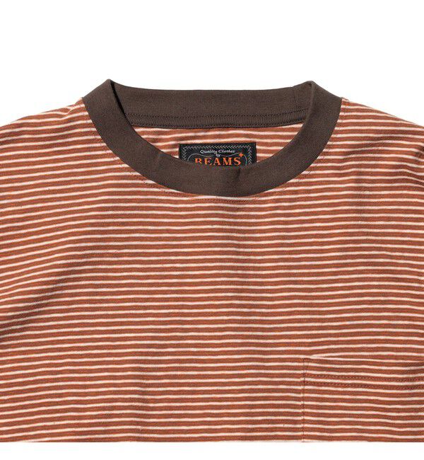 BEAMS PLUS「Pocket Tee Multi Stripe③」|Tシャツ・カットソー|
