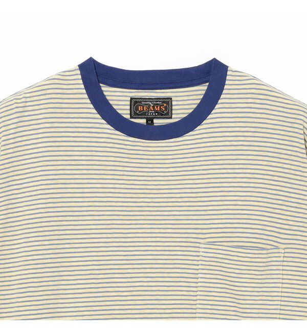 BEAMS PLUS「Pocket Tee Multi Stripe③」|Tシャツ・カットソー|