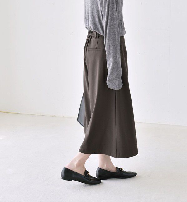quaranciel「〈洗濯機可能〉ボックスプリーツ ワイド キュロット パンツ」|キュロット|