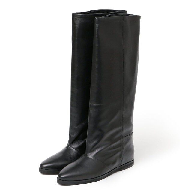 SHIPS for women「CORSO ROMA: IN HEEL LONG BOOTS」|ロングブーツ|ブラック