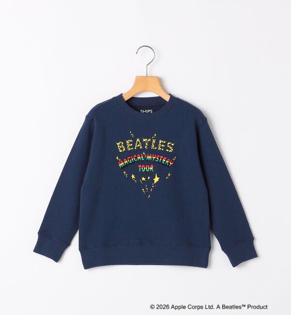 SHIPS KIDS「100～130cm /【THE BEATLES（ザ・ビートルズ）】スウェット」|スウェット・ジャージ|ネイビー