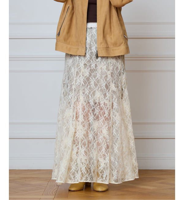 IENA LA BOUCLE「IENA LA BOUCLE Lace on Lace スカート」|スカート|