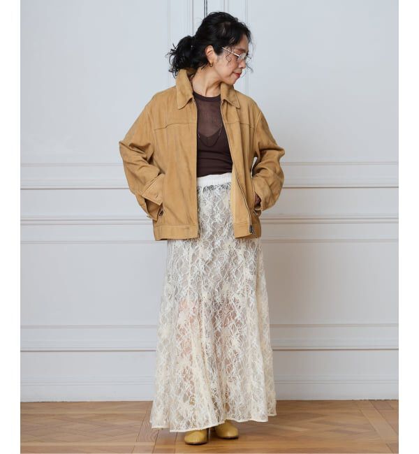 IENA LA BOUCLE「IENA LA BOUCLE Lace on Lace スカート」|スカート|