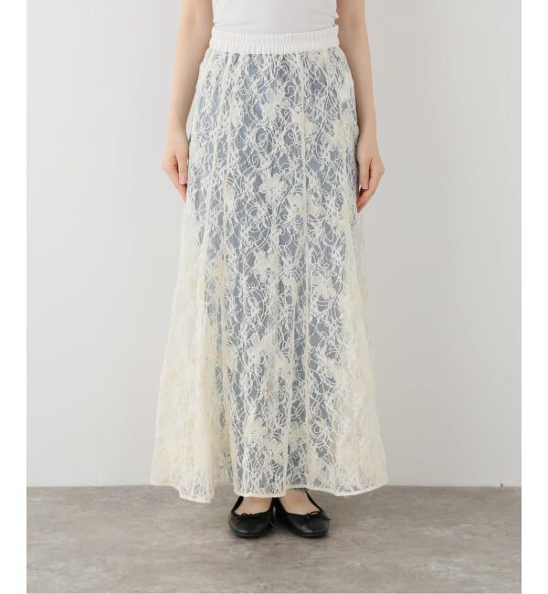 IENA LA BOUCLE「IENA LA BOUCLE Lace on Lace スカート」|スカート|