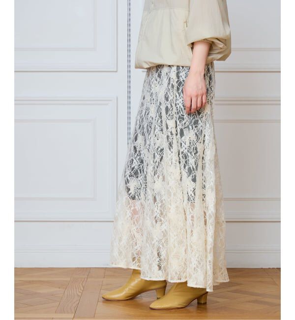 IENA LA BOUCLE「IENA LA BOUCLE Lace on Lace スカート」|スカート|