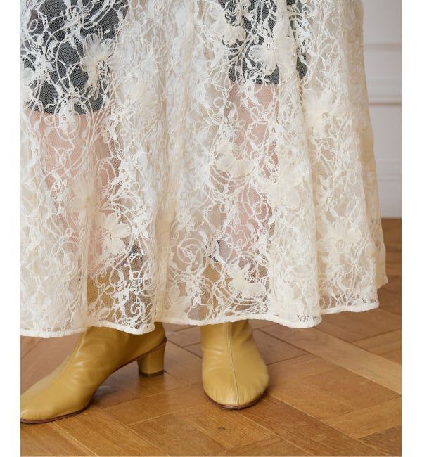 IENA LA BOUCLE「IENA LA BOUCLE Lace on Lace スカート」|スカート|