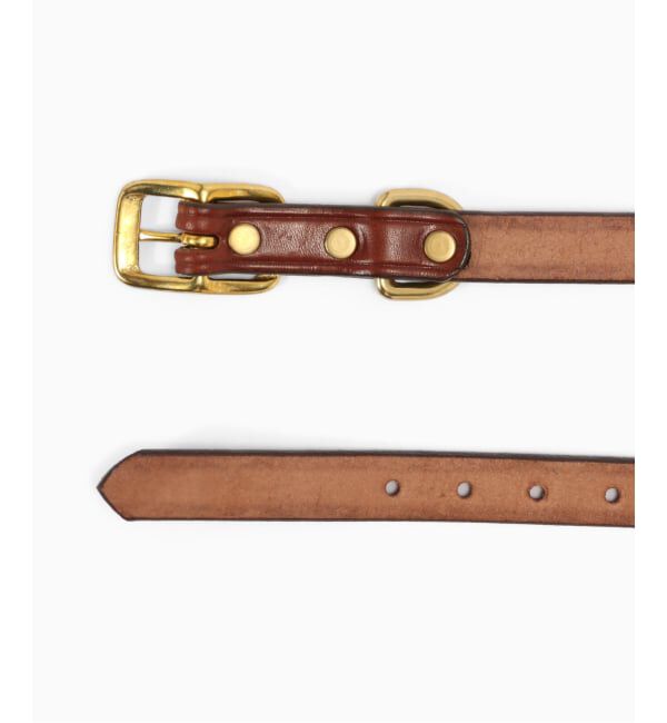 417 EDIFICE「TORY LEATHER / トリーレザー 3/4 wide plain creased belt」|ベルト|