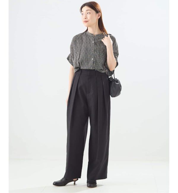 journal standard L'essage「《追加》DEVEAUX GOLDラメモノトーンシャツ」|シャツ・ブラウス|