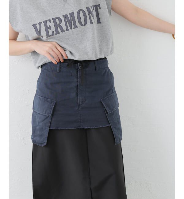 journal standard L'essage「INSCRIRE/アンスクリア  Cargo Layered Skirt スカート」|スカート|ネイビー