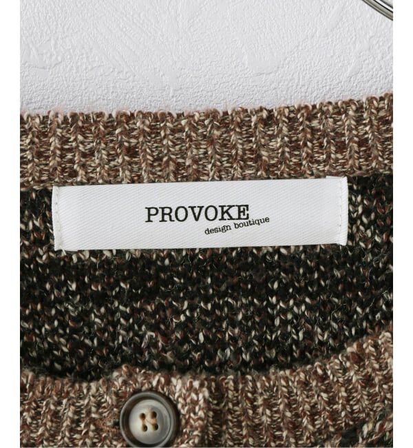 JOURNAL STANDARD relume「【PROVOKE/プロヴォーク】fair isle cocoon cardigan」|カーディガン|