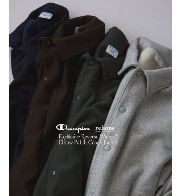 JOURNAL STANDARD relume「《予約》CHAMPION / チャンピオン 別注 R/W エルボーパッチ コーチジャケット」|カーディガン|
