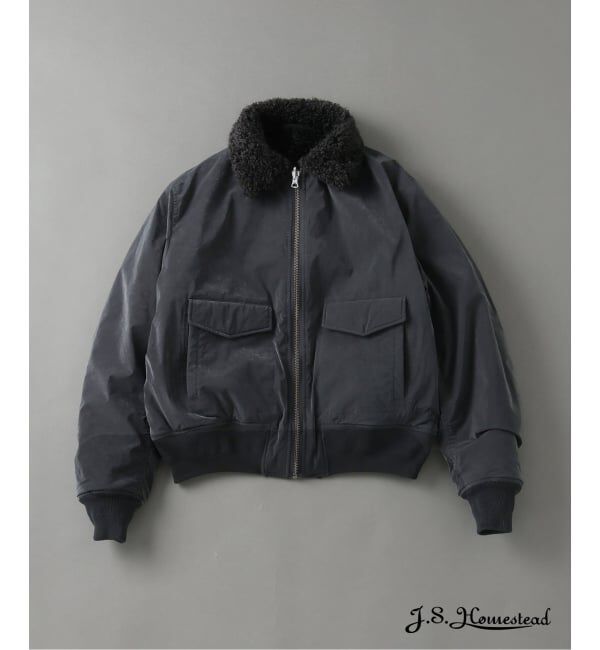 J.S.Homestead「《予約》J.S.Homestead / リバーシブル フライト ジャケット」|その他|ブラック