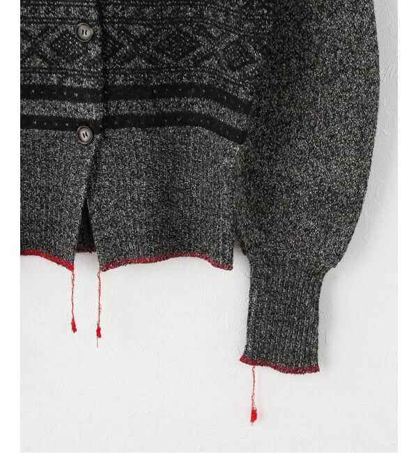 U by SPICK&SPAN「PROVOKE/プロヴォーク fair isle cocoon cardigan」|カーディガン|