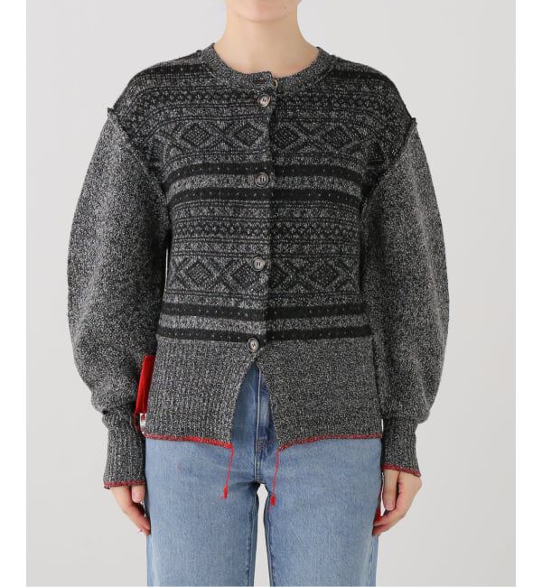 U by SPICK&SPAN「PROVOKE/プロヴォーク fair isle cocoon cardigan」|カーディガン|