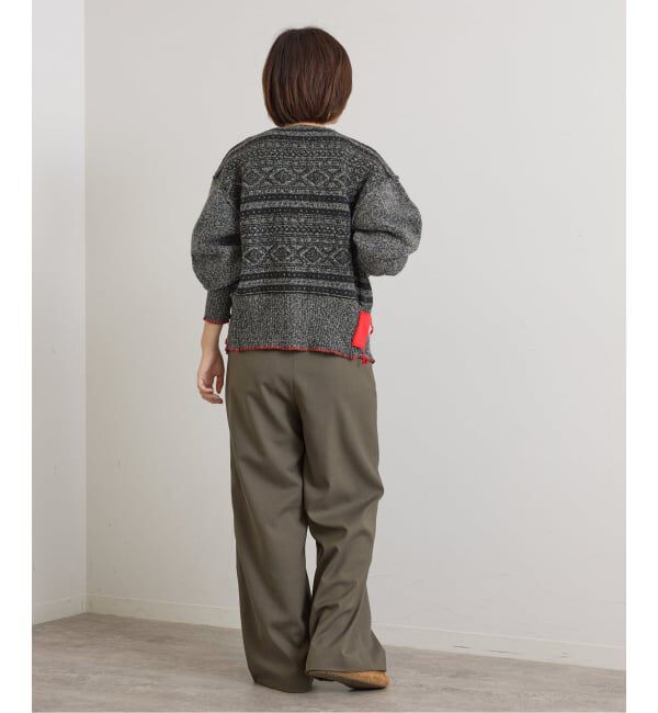 U by SPICK&SPAN「PROVOKE/プロヴォーク fair isle cocoon cardigan」|カーディガン|