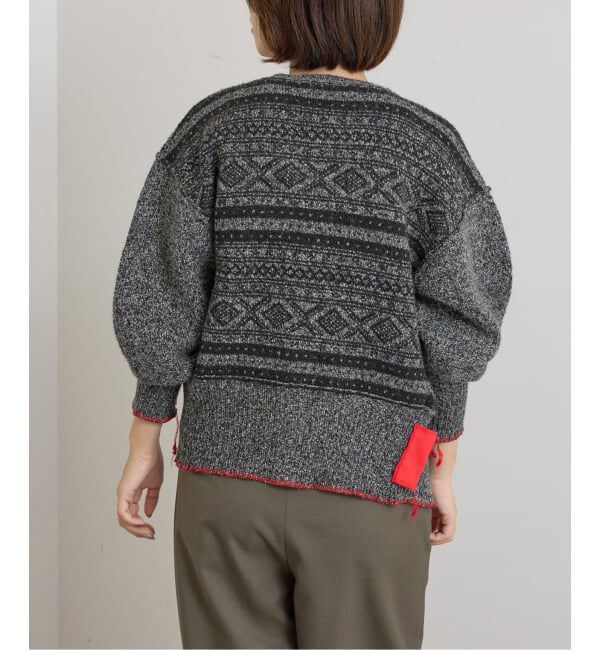 U by SPICK&SPAN「PROVOKE/プロヴォーク fair isle cocoon cardigan」|カーディガン|