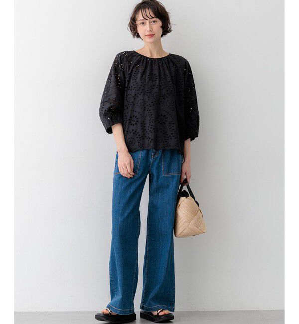 23区「【見上愛さん着用】23区DENIM サマー ベイカーパンツ」|デニム|