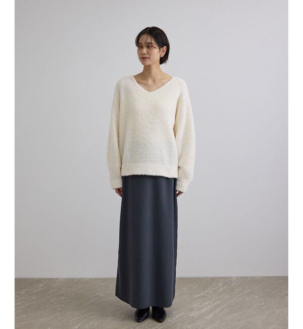 SALON adam et rope'「【WEB限定】ループヤーンVネックプルオーバー」|ニット・セーター|