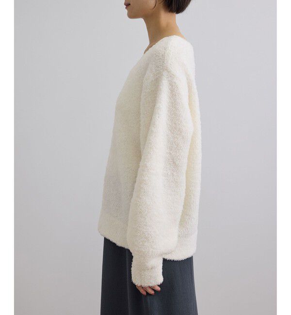 SALON adam et rope'「【WEB限定】ループヤーンVネックプルオーバー」|ニット・セーター|