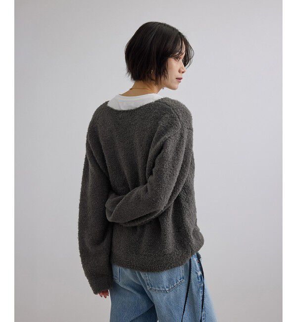 SALON adam et rope'「【WEB限定】ループヤーンVネックプルオーバー」|ニット・セーター|