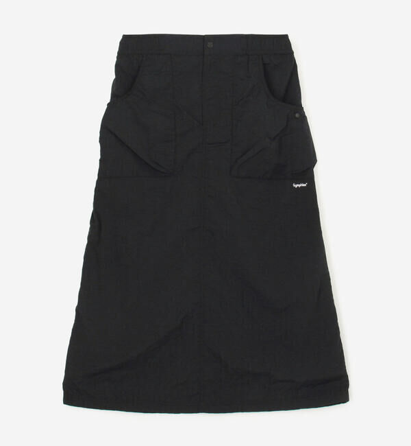 GYMPHLEX「Gymphlex | ナイロン イージースカート WOMEN」|スカート|BLACK