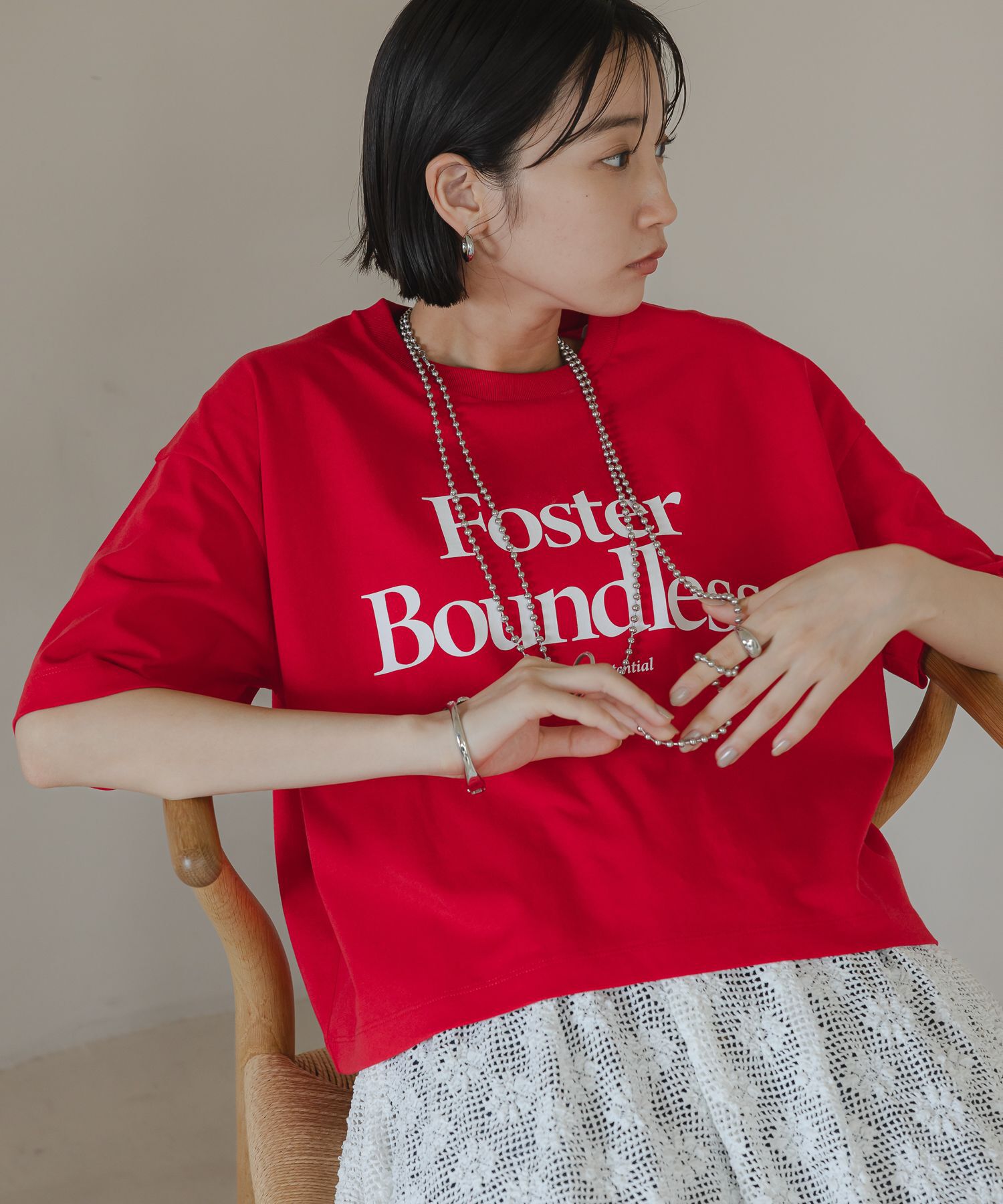 LOWRYS FARM「ショートロゴＰＴＳＳ」|Tシャツ・カットソー|RED5