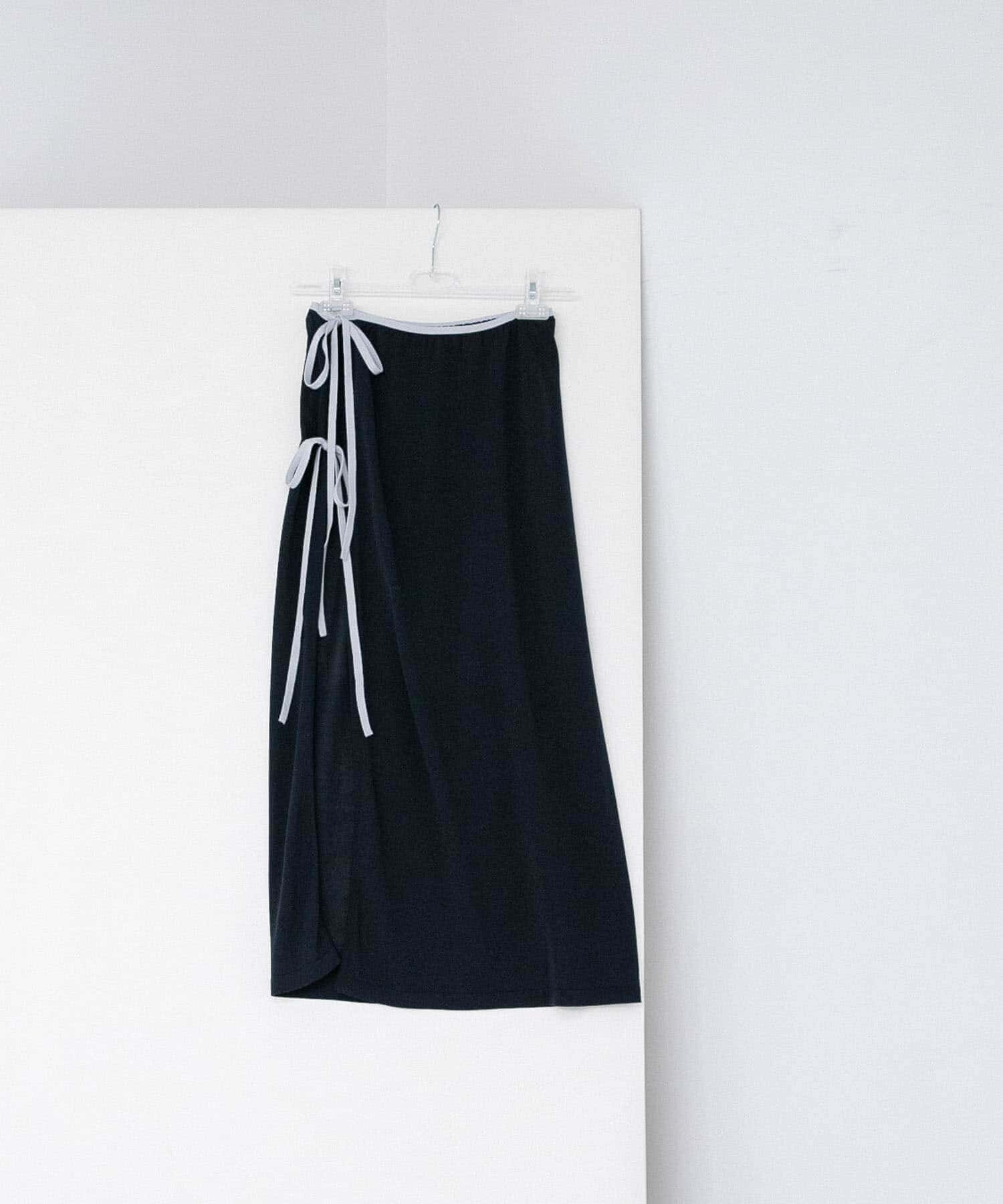 LAATO「layered piping skirt」|スカート|ネイビー