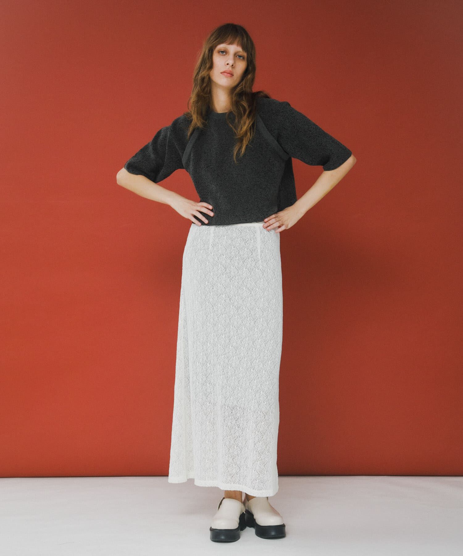 LAATO「melon lace skirt」|スカート|ホワイト