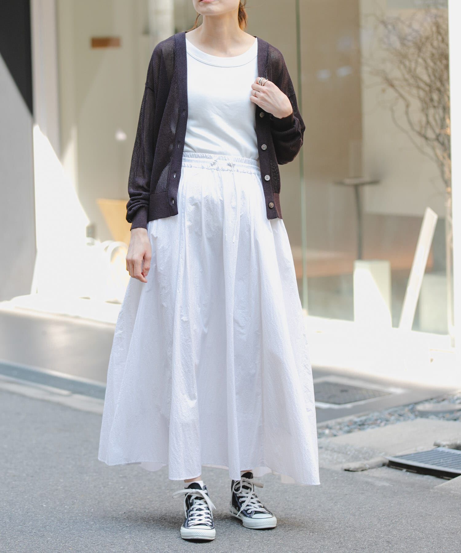 URBAN RESEARCH DOORS「FORK&SPOON　ペーパーニットカーディガン」|カーディガン|
