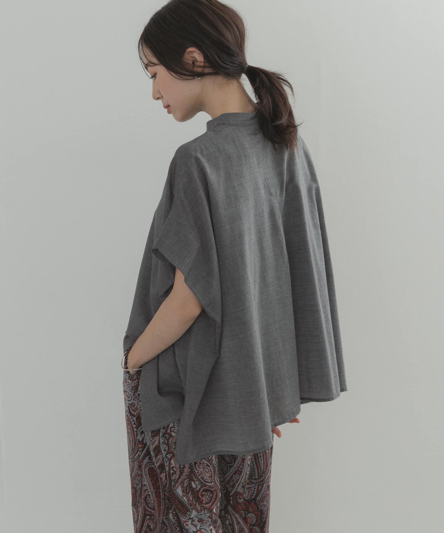 URBAN RESEARCH DOORS「シャンブレーワイドシャツ」|シャツ・ブラウス|