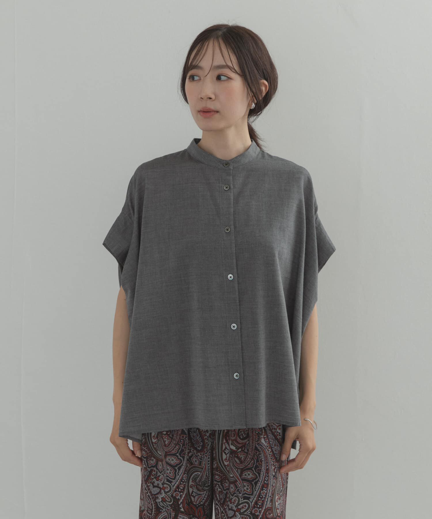 URBAN RESEARCH DOORS「シャンブレーワイドシャツ」|シャツ・ブラウス|