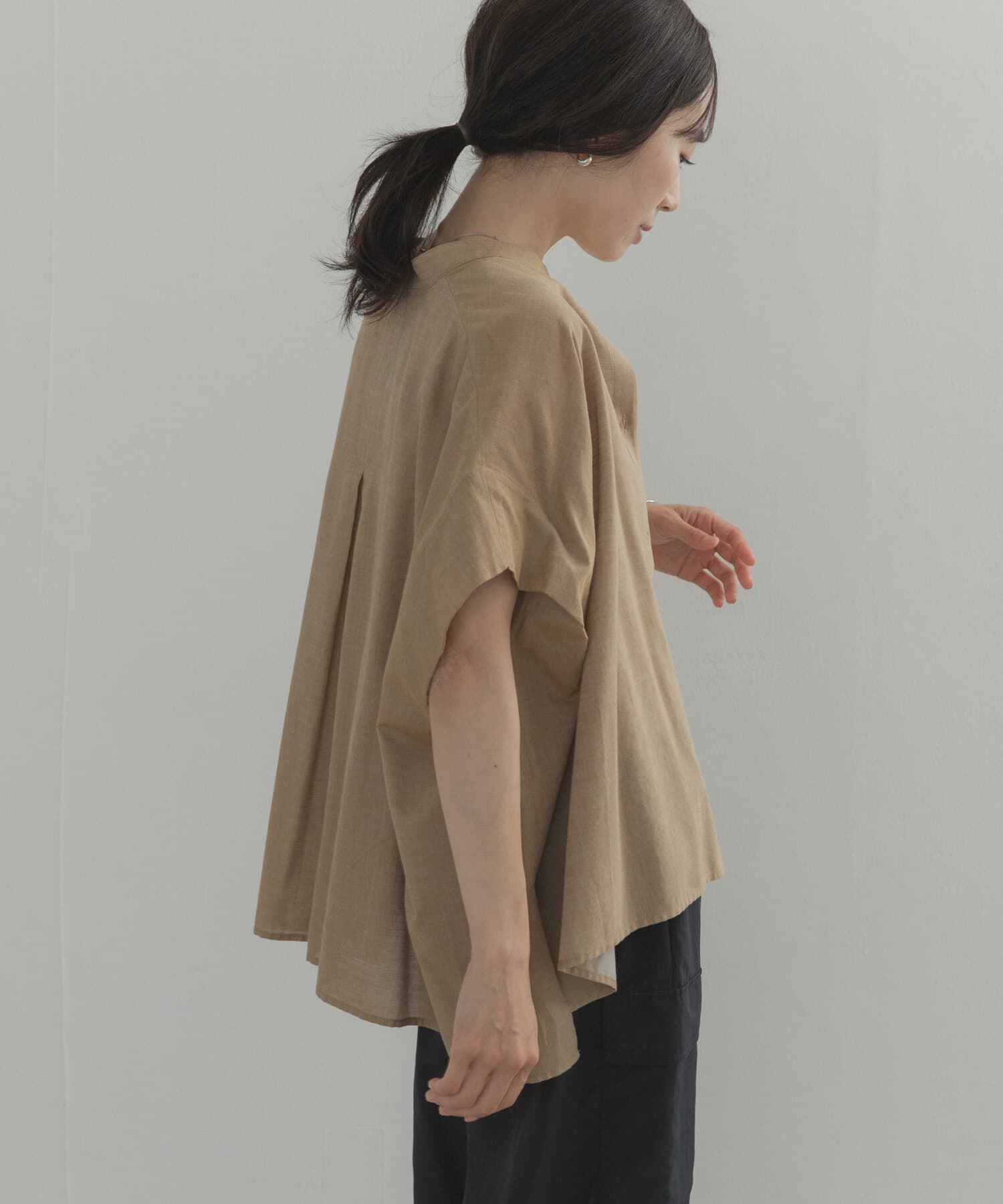 URBAN RESEARCH DOORS「シャンブレーワイドシャツ」|シャツ・ブラウス|