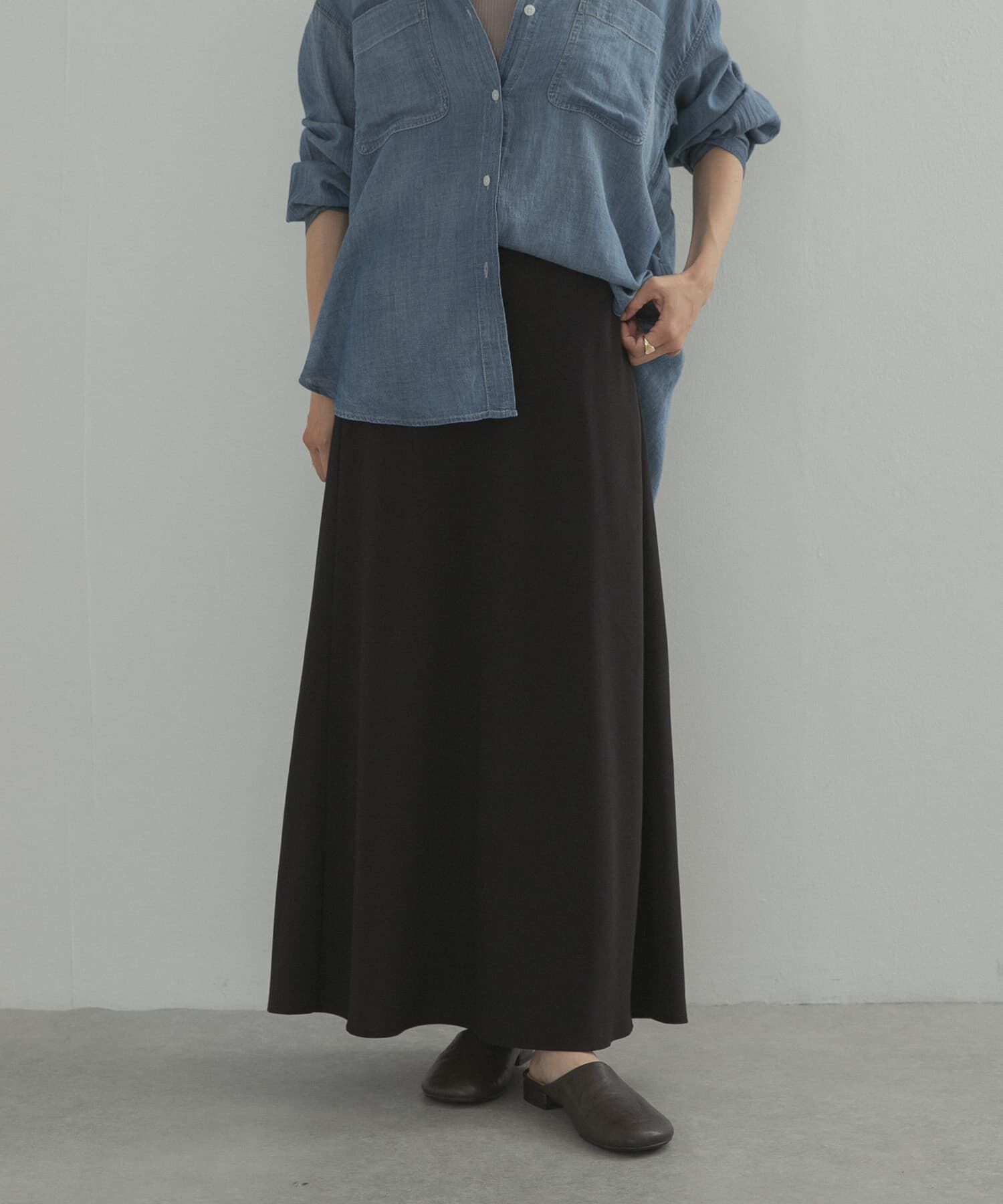 URBAN RESEARCH DOORS「ウエスト釦バイアススカート」|スカート|