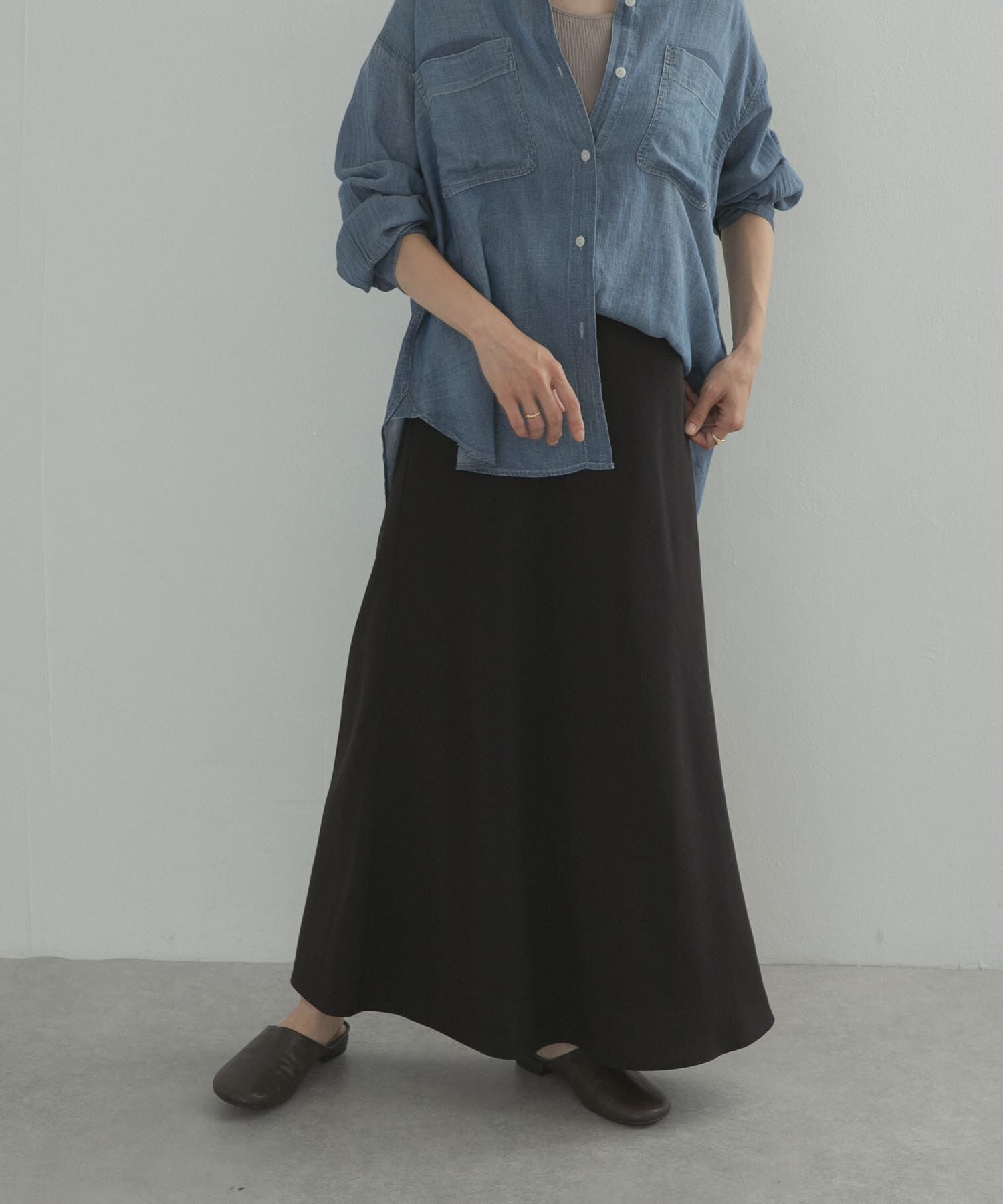 URBAN RESEARCH DOORS「ウエスト釦バイアススカート」|スカート|