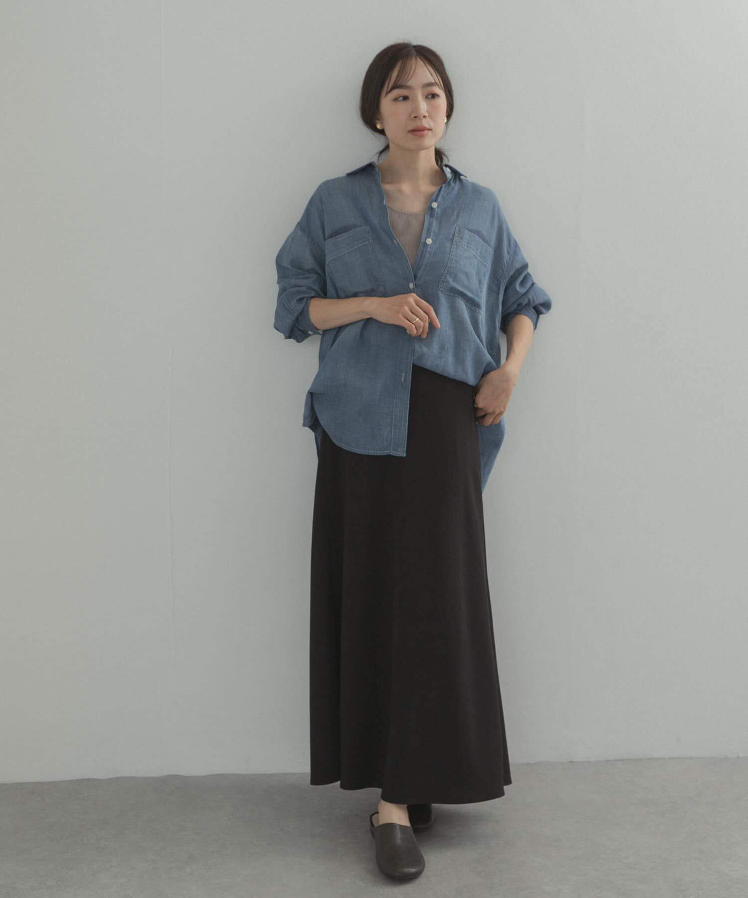 URBAN RESEARCH DOORS「ウエスト釦バイアススカート」|スカート|