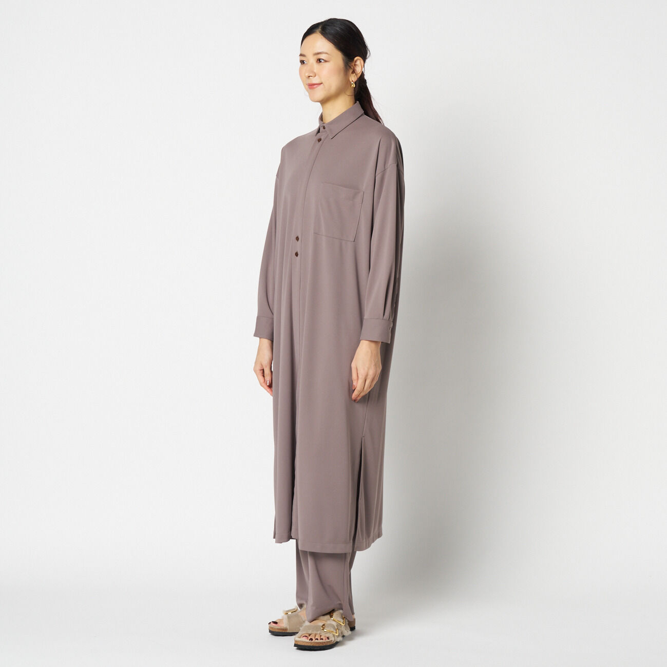 HELIOPOLE「HELIOPOLE DRY TOUCH SMOOTH SHIRT DRESS」|ワンピース|