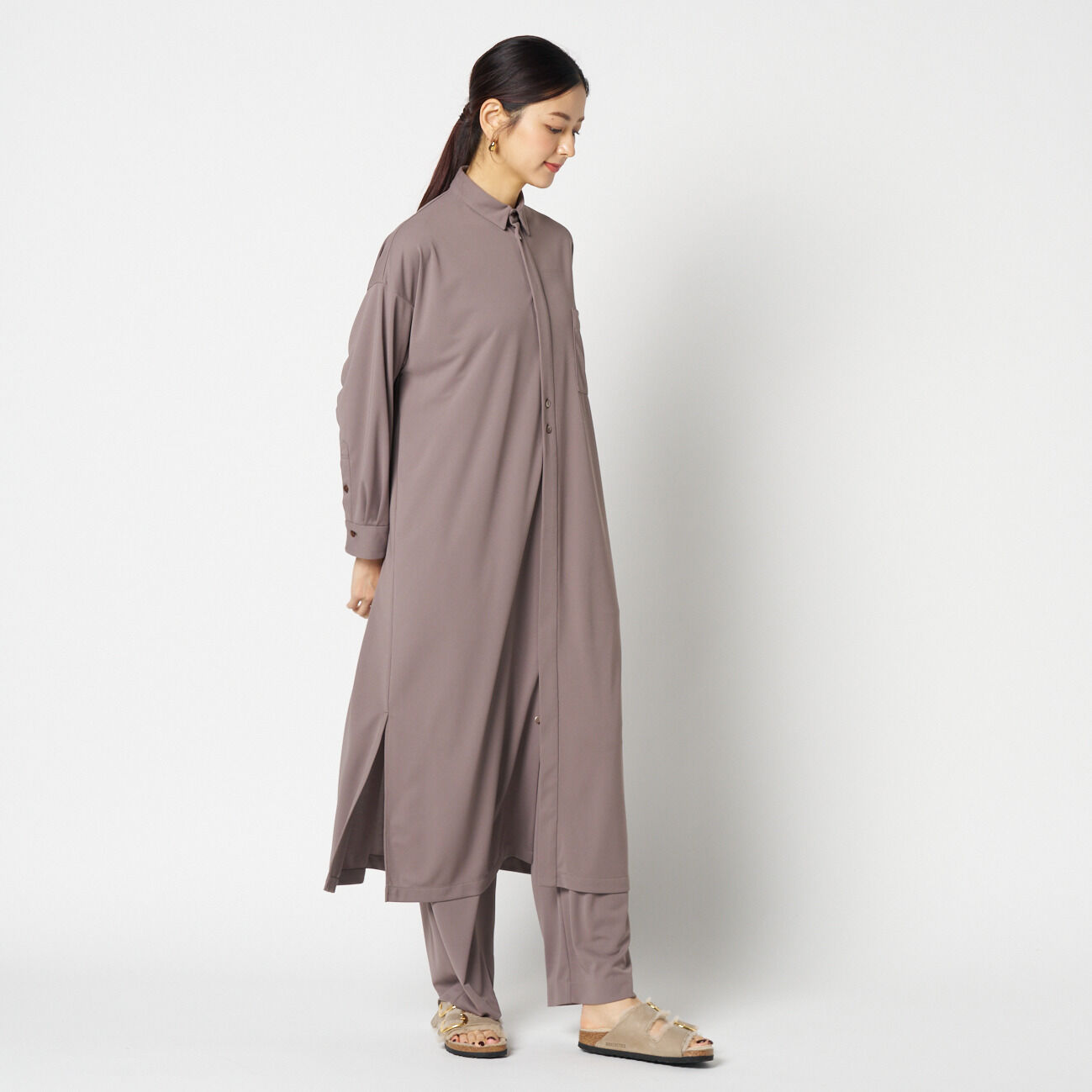 HELIOPOLE「HELIOPOLE DRY TOUCH SMOOTH SHIRT DRESS」|ワンピース|